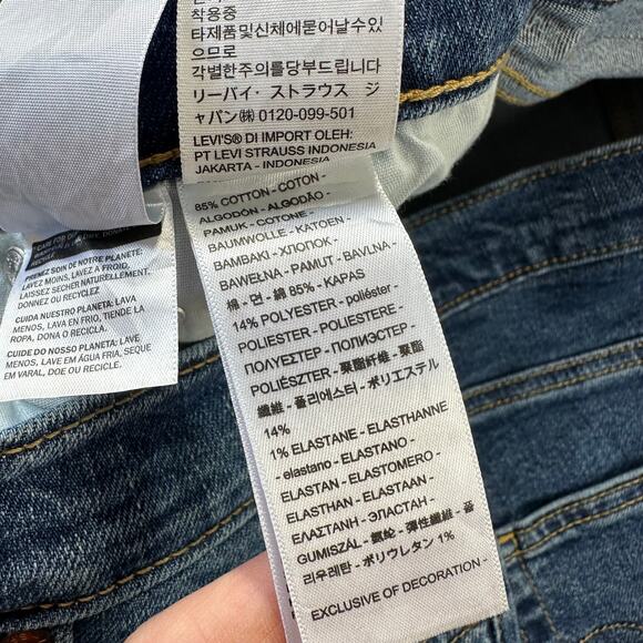 Levi's Blue Straight Leg Women's Jeans - Picture 5 of 14